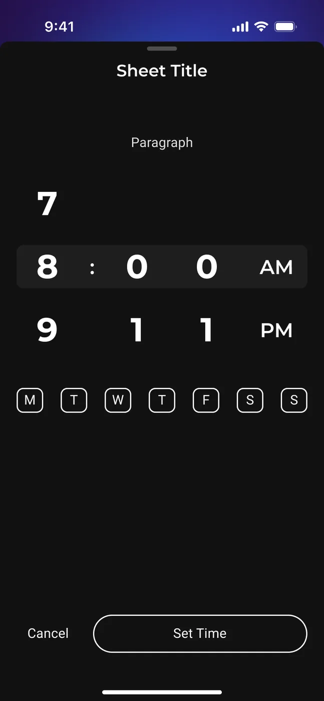 Airese: Sleep Apnea Screener — A timer that scrolls both ways