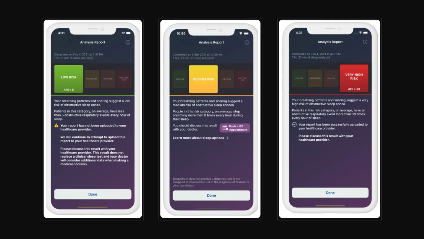 Airese: Sleep Apnea Screener — SleepCheckRx, risk reporting