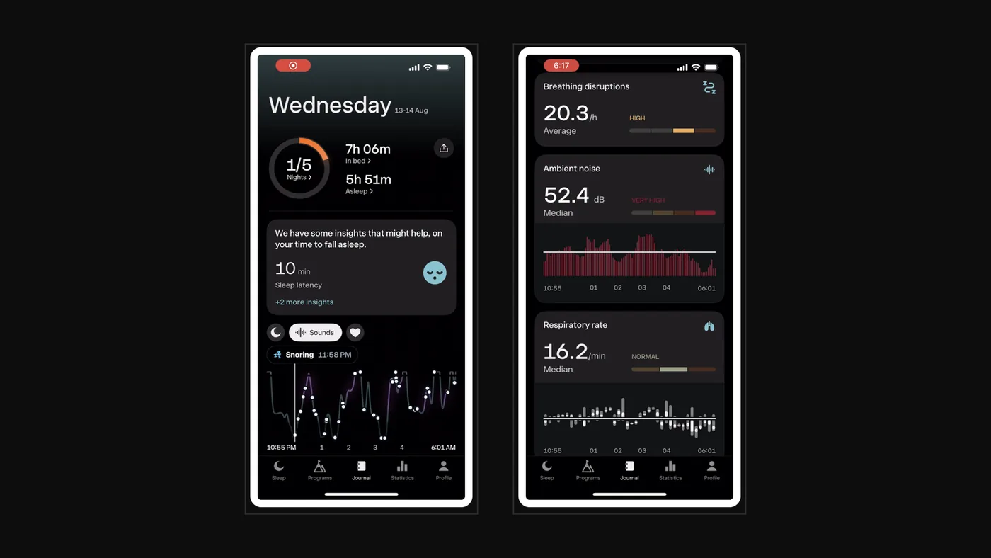 Airese: Sleep Apnea Screener — Sleep Cycle, data visualisation