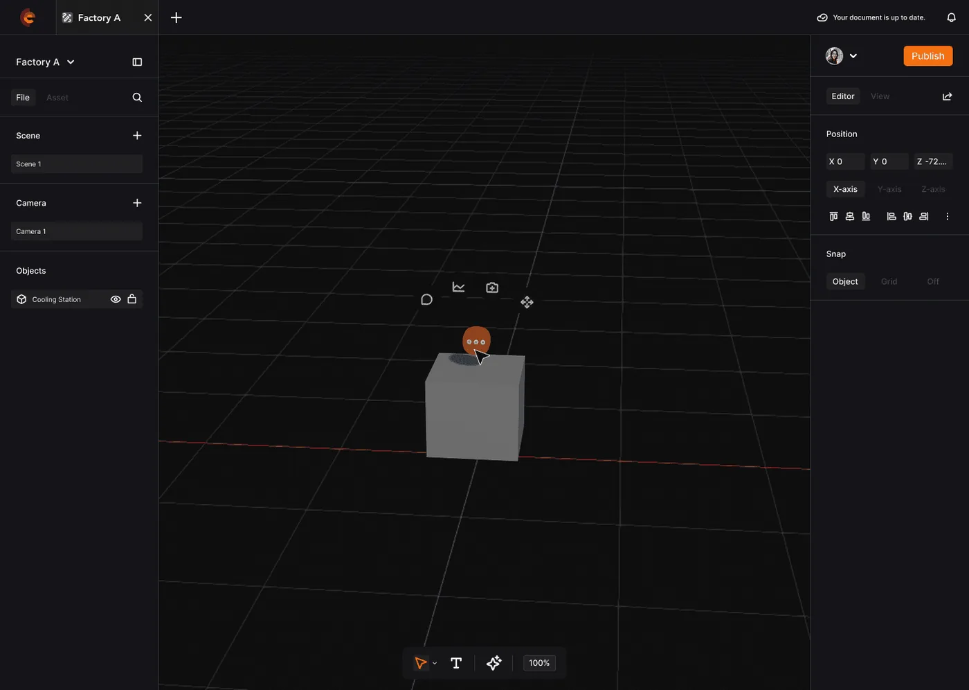 Spatialworks Digital Twin — Object selection with contextual actions