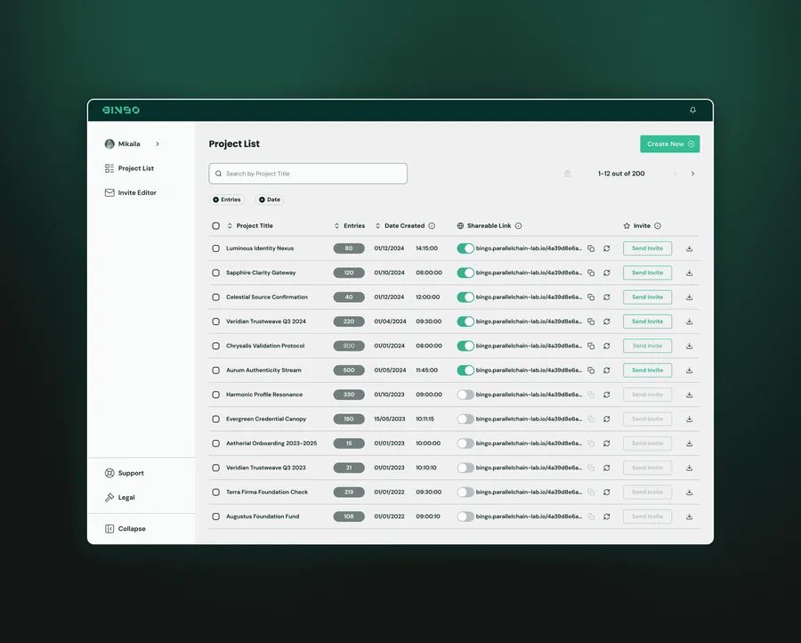 BINGO Admin Console